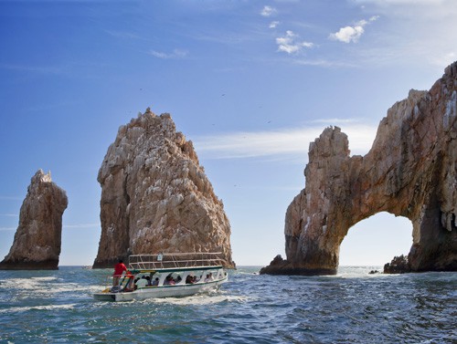 a boat in the water at one of top 10 places in Mexico
