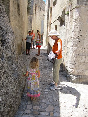 A family in the Sassi