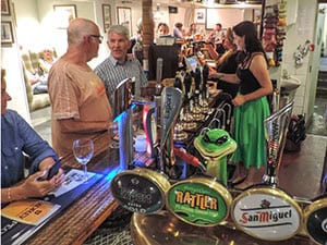 people in a pub in St Agnes - one of the places to visit in cornwall