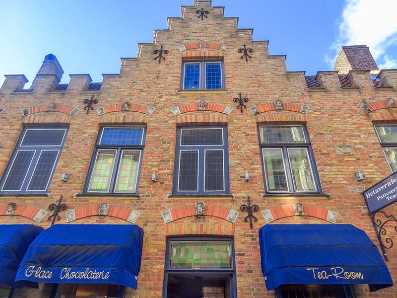 a large brick building seen during the best time to visit Bruges