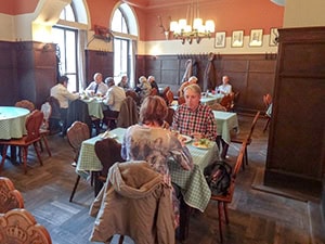 people in a restaurant seen on a day trip from Munich