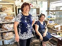 2 women in a bakery