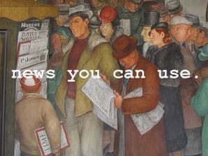 Men at a newsstand - News You Can Use – August 7 2024